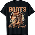 Boots On The Ground Cowboy Boots Rodeo Western Cowgirl T-Shirt