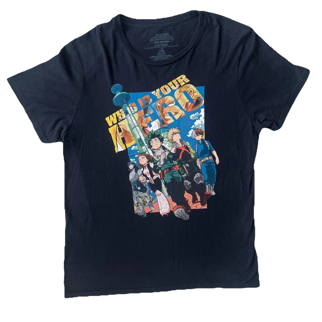 My Hero Academia Two Heroes T-Shirt Sz XS Who is Your Hero COMBINED SHIPPING
