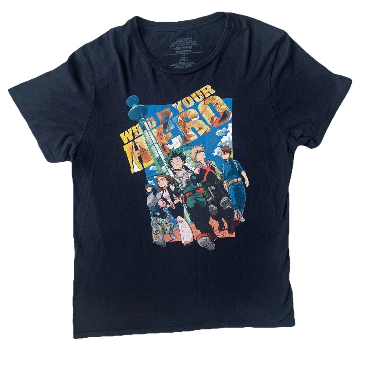 My Hero Academia Two Heroes T-Shirt Sz XS Who is Your Hero COMBINED SHIPPING
