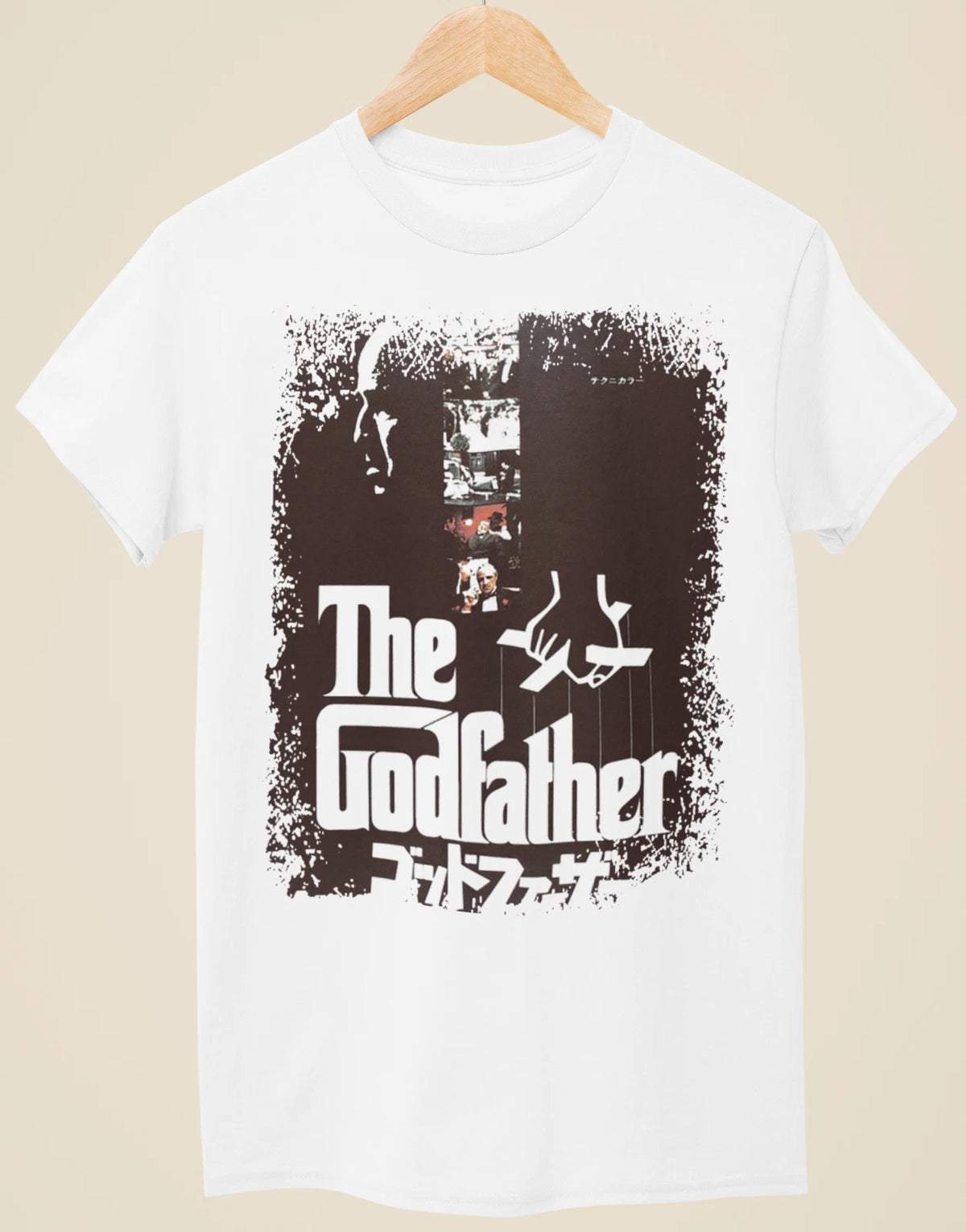The Godfather - Japanese Movie Poster Inspired Unisex White T-Shirt