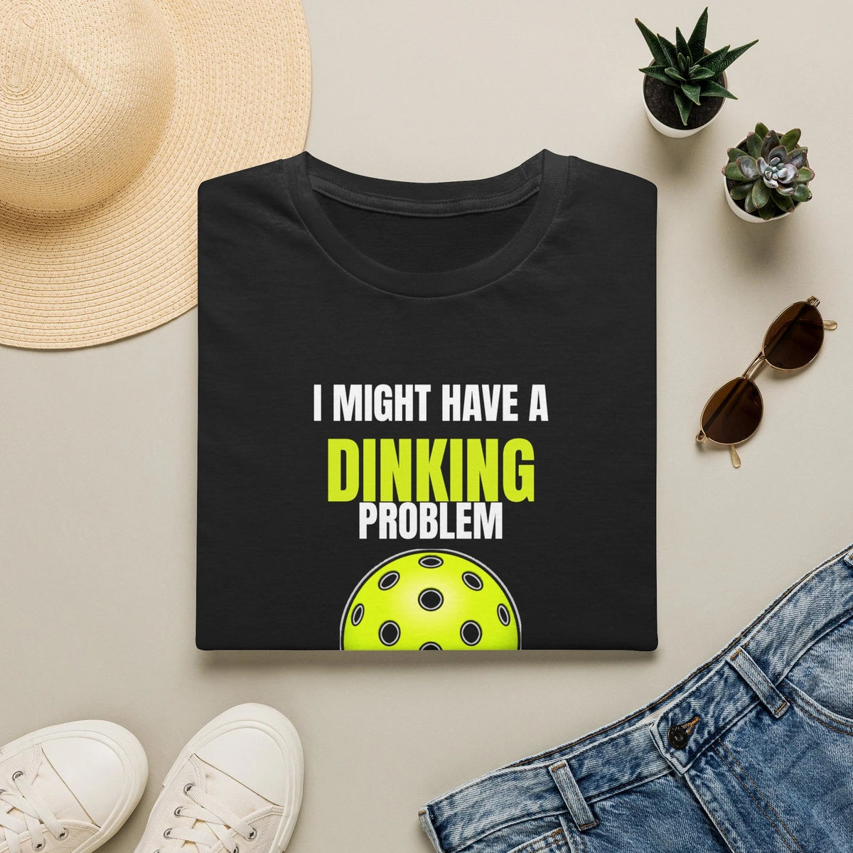 I Might Have A Dinking Problem T-Shirt | Pickleball Ball Design