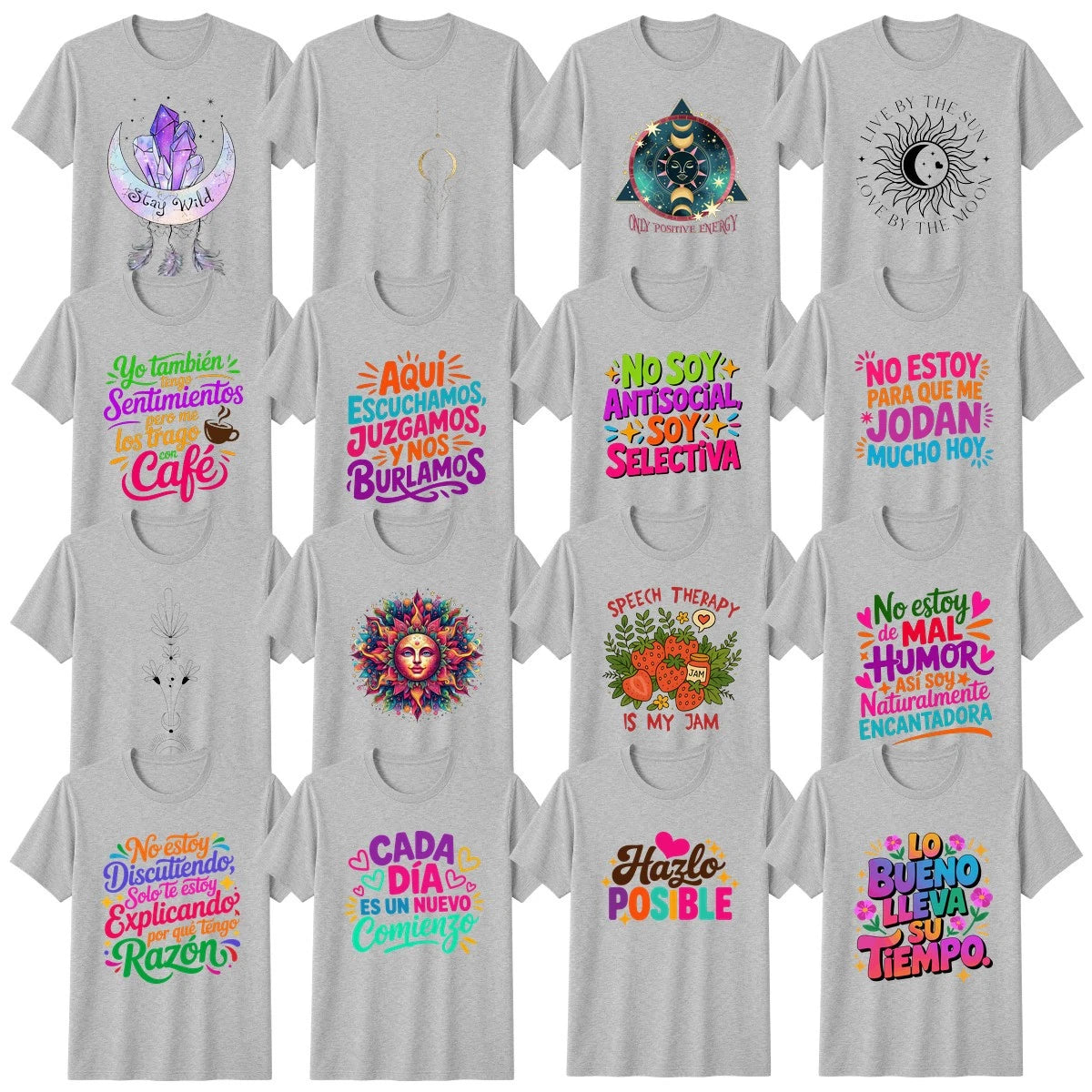 Positive Vibes Sarcastic Humour Celestial T-Shirt Positive Vibes Gift