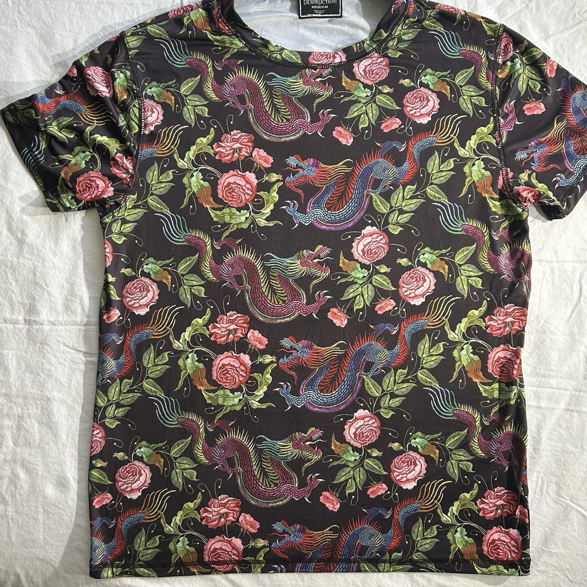 Creative Destruction Mens Size Medium Dragon Motif