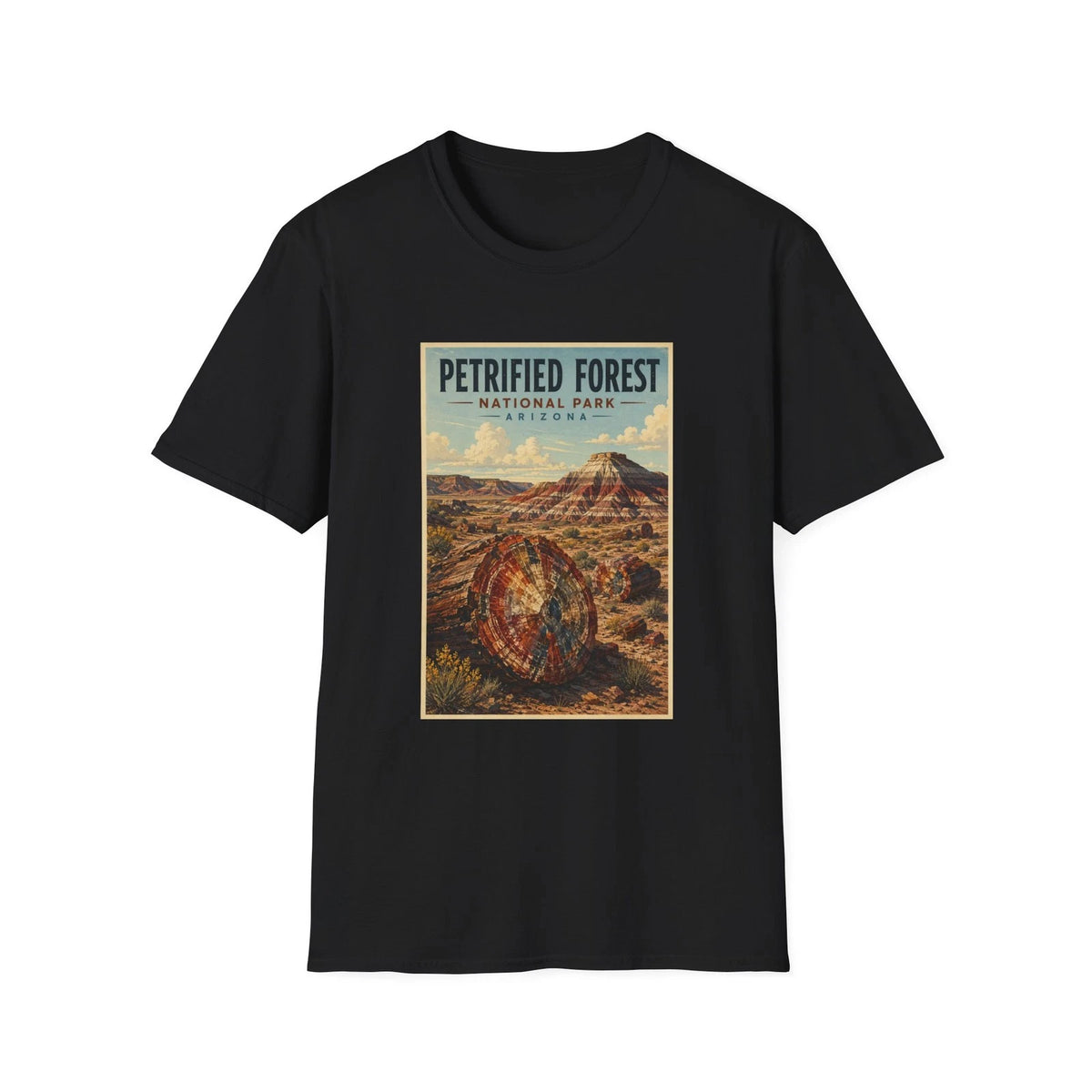 Petrified Forest National Park Arizona T-Shirt | Vintage Retro Travel Poster