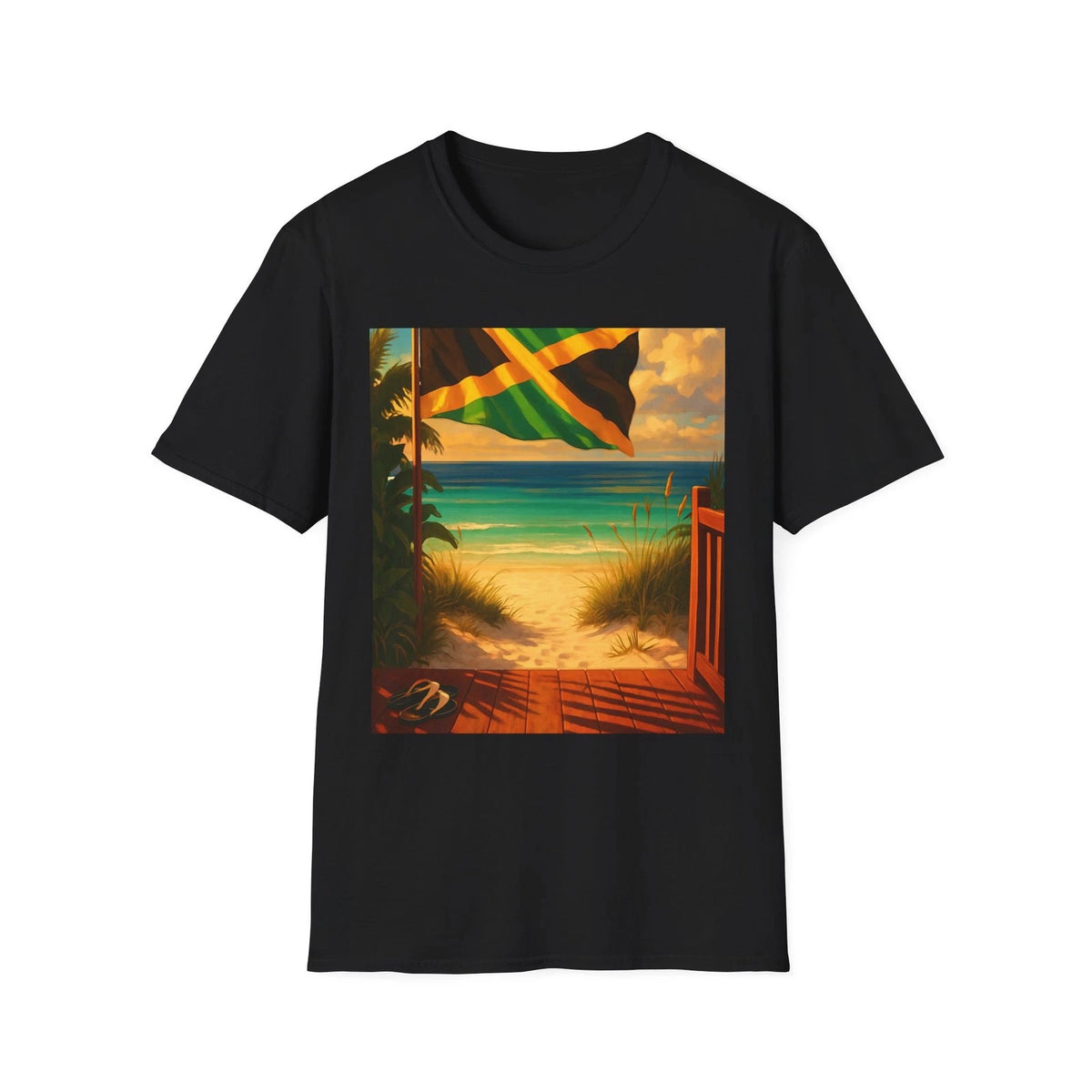 Jamaican Beach Vibes T-Shirt, Unisex Vacation Shirt, Beach Summer Wear