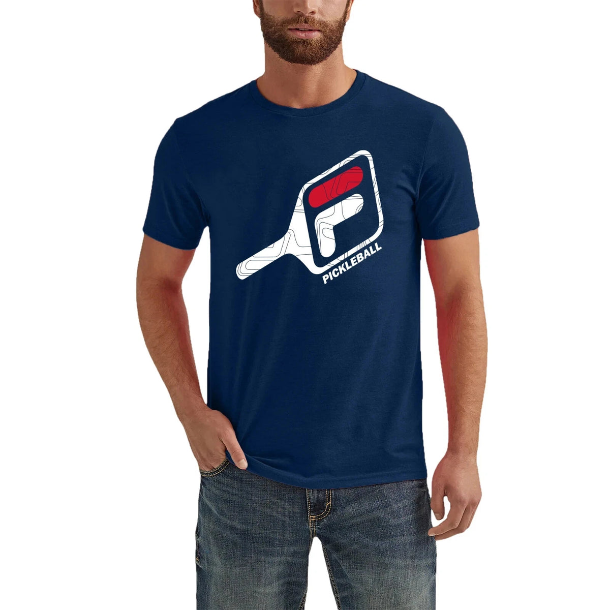 FILA NAVY BLUE PICKLEBALL LOGO S/S T-SHIRT SZ: 3XL 3X XXXL NWT RARE FIND