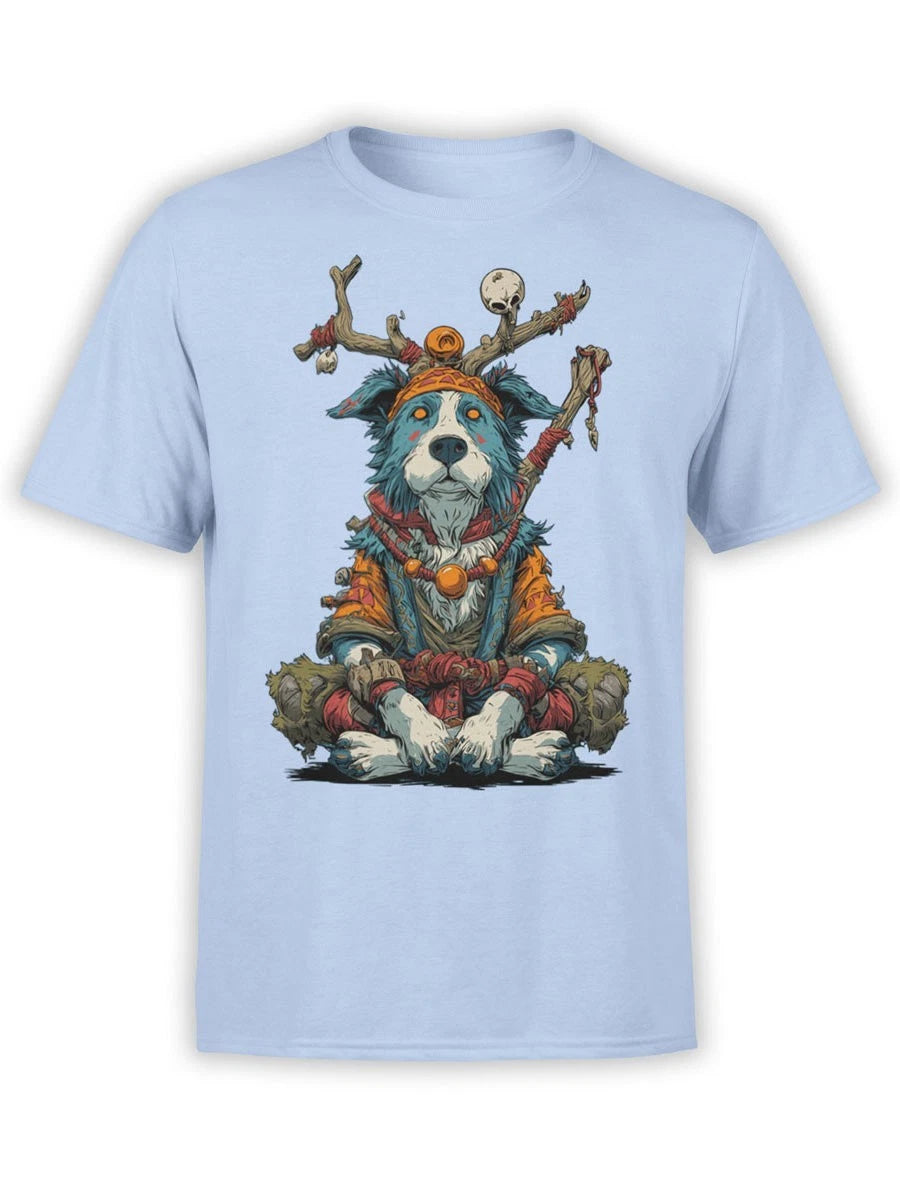 FANTUCCI Spirit Howler T-Shirt | Tribal Dog Shaman Tee | Unisex