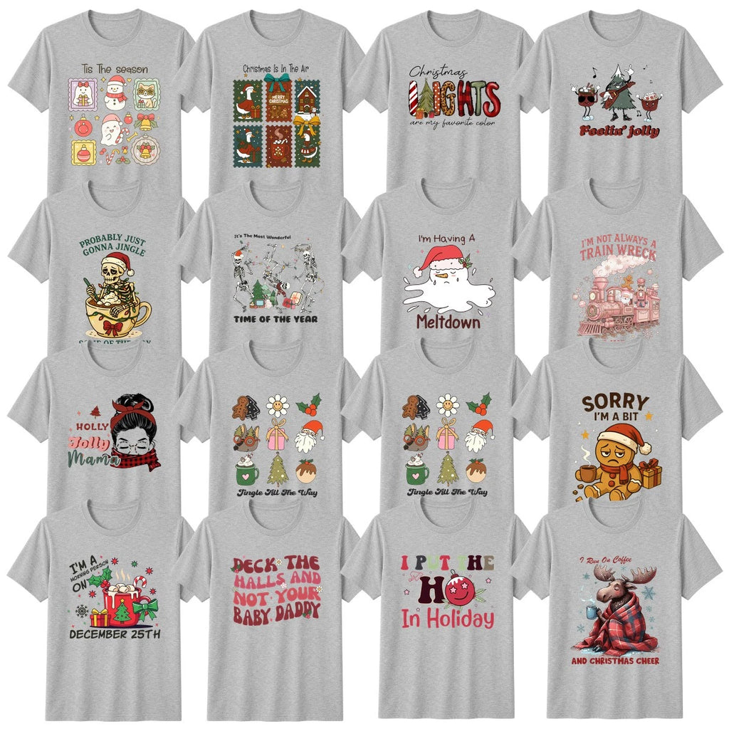 Funny Christmas T-Shirt Festive Winter Icons Christmas Gift