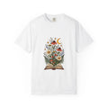 Botanical Book Lover Shirt Comfort Colors Wildflower Reading Tee Reader Gift