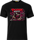 PUNK ROCK  live loud stay wild D.T.F Funny Cotton T shirt