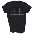 Pickleball Court Outline Pickleball Player Unisex Shirt Gift