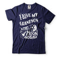 I Love My Grandson T-Shirt Grandpa Grandma Shirts Mother's Day Grandma Shirt