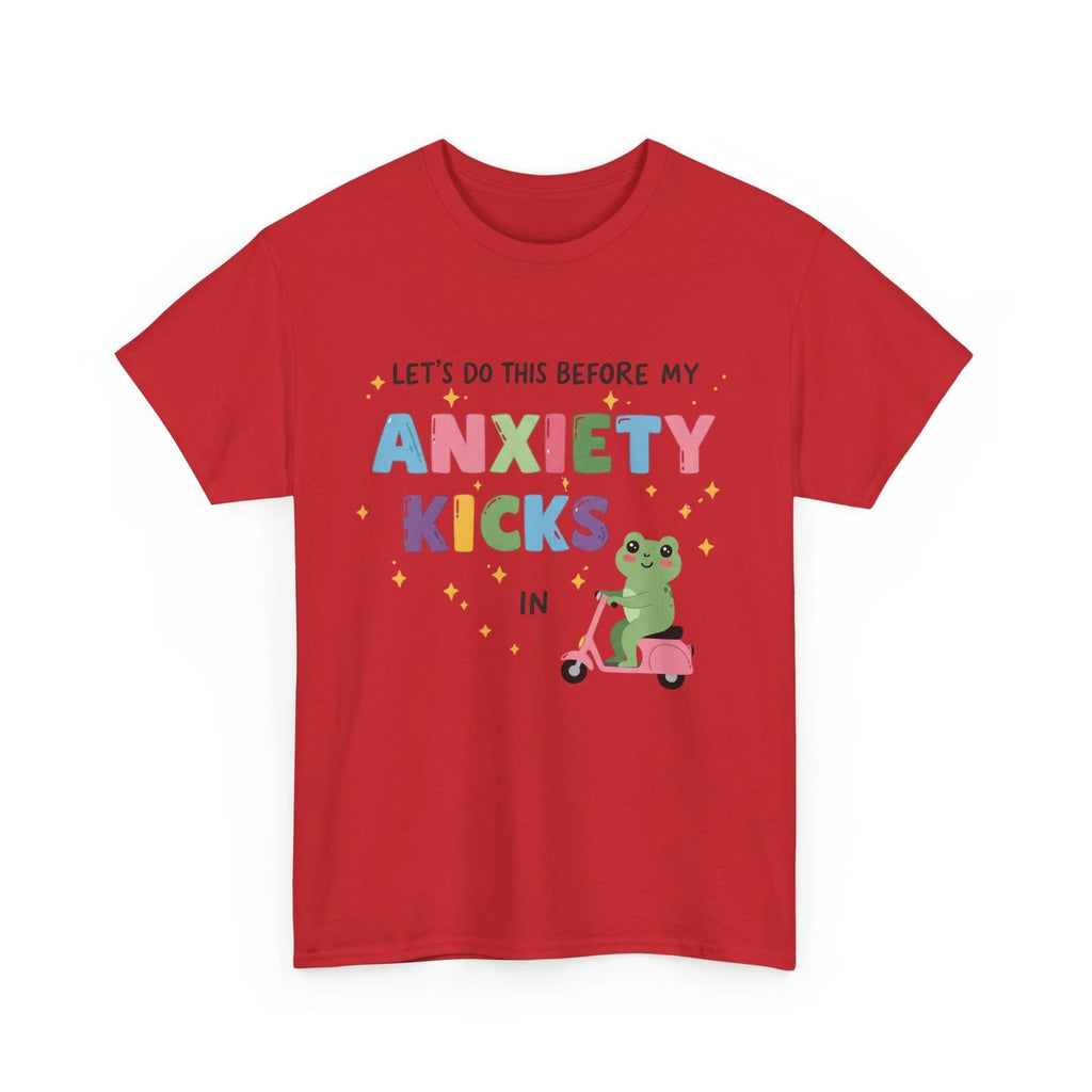 Funny Anxiety T-Shirt - Mental Health Humor - Overthinking, Cute frog