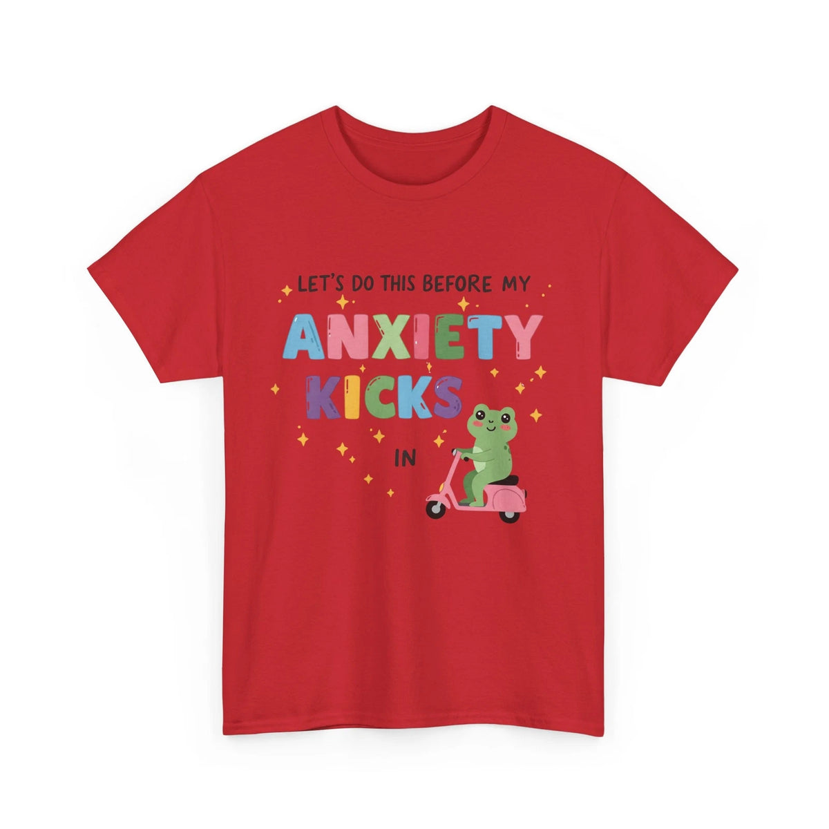 Funny Anxiety T-Shirt - Mental Health Humor - Overthinking, Cute frog