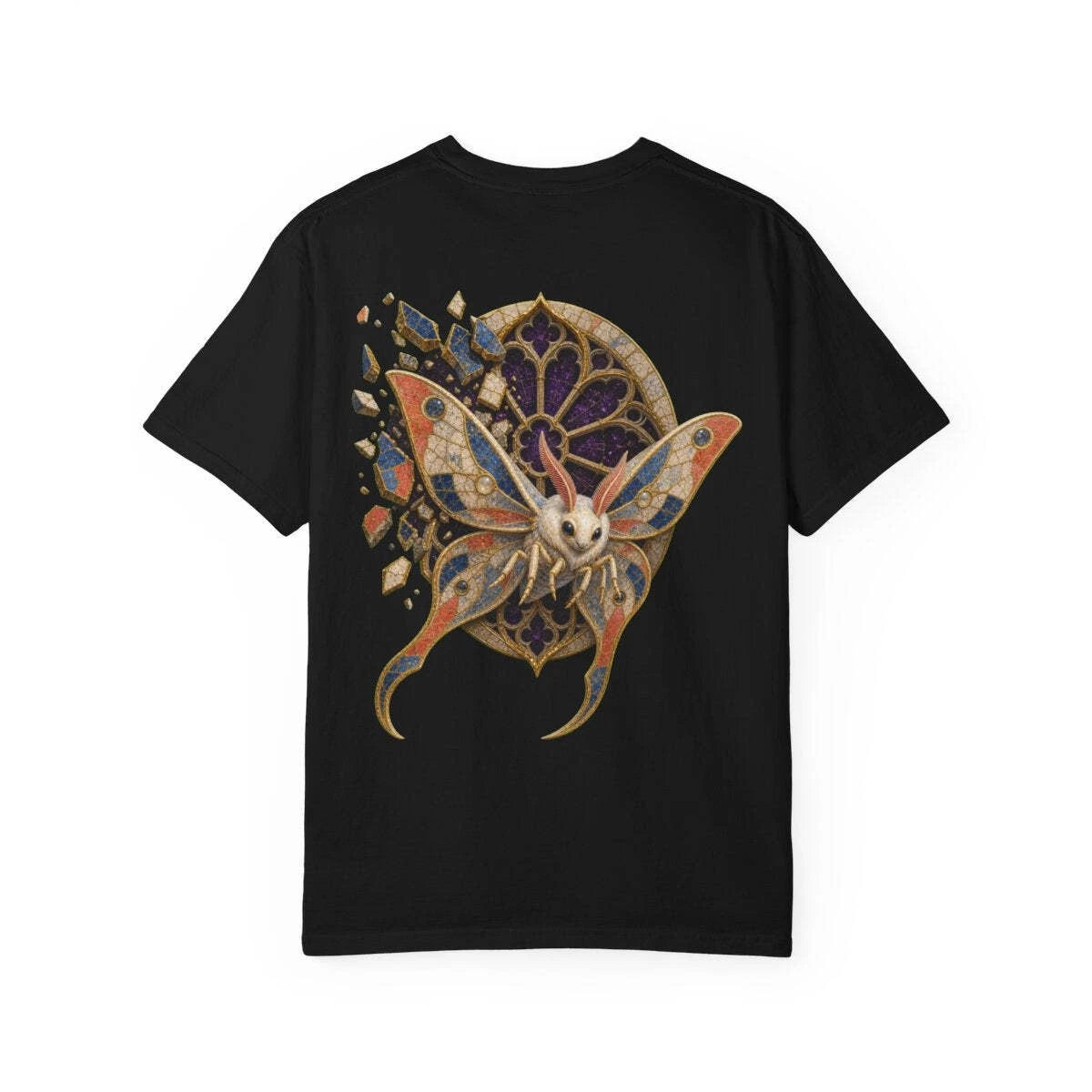 Rose Window Luna Moth Back Print Tee