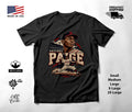 Satchel Paige Monarchs Pitcher Baseball Graphic T-Shirt Black Unisex
