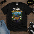 Idaho Wild Huckleberries Fruit Basket Nature Mountains T-Shirt Graphic Tee