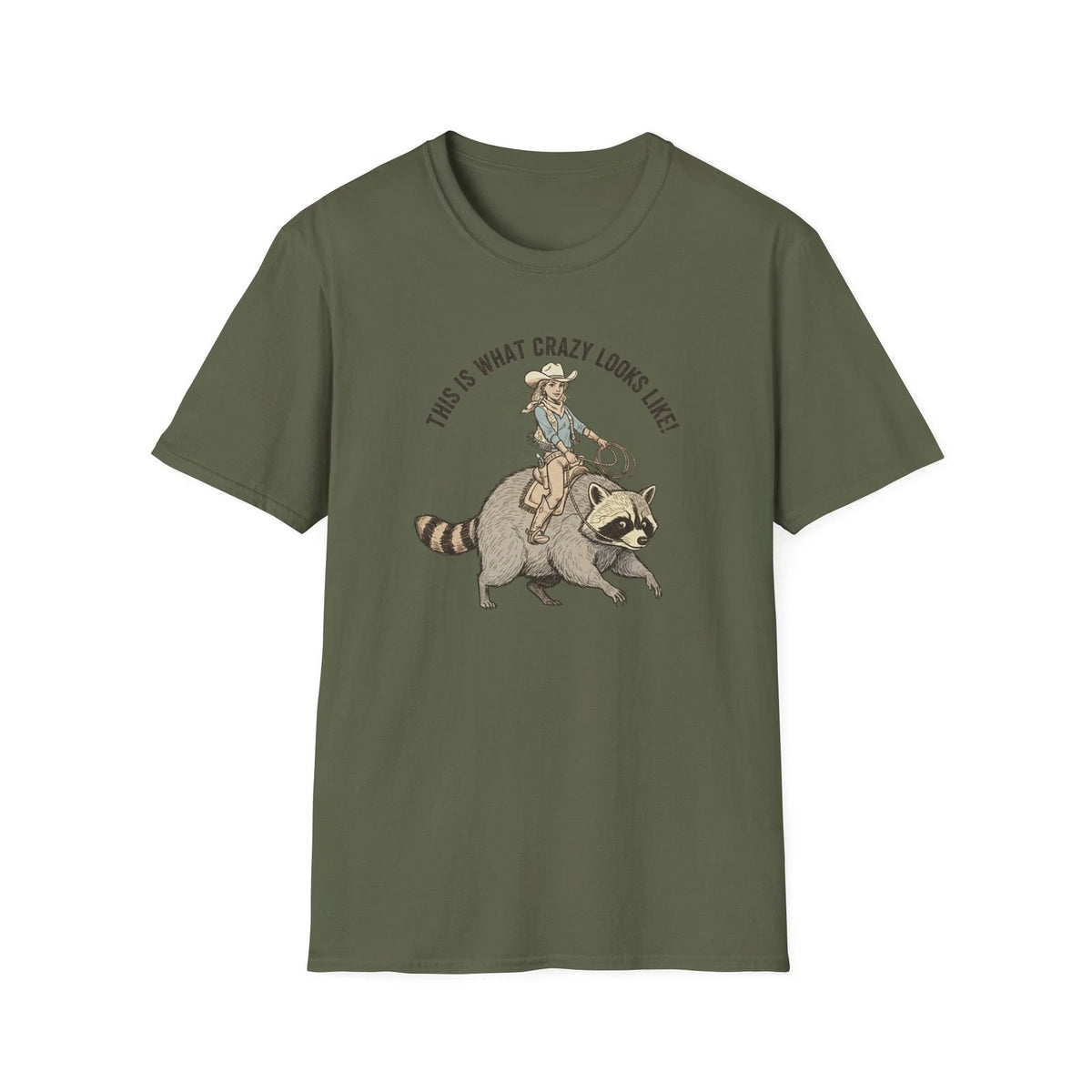 Fun Crazy Raccoon Unisex T-Shirt, Graphic Tee, Cute Animal Shirt, Quirky [...]