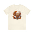 Autumn fall cappuccino coffee peaceful design gift for latte lover barista shirt