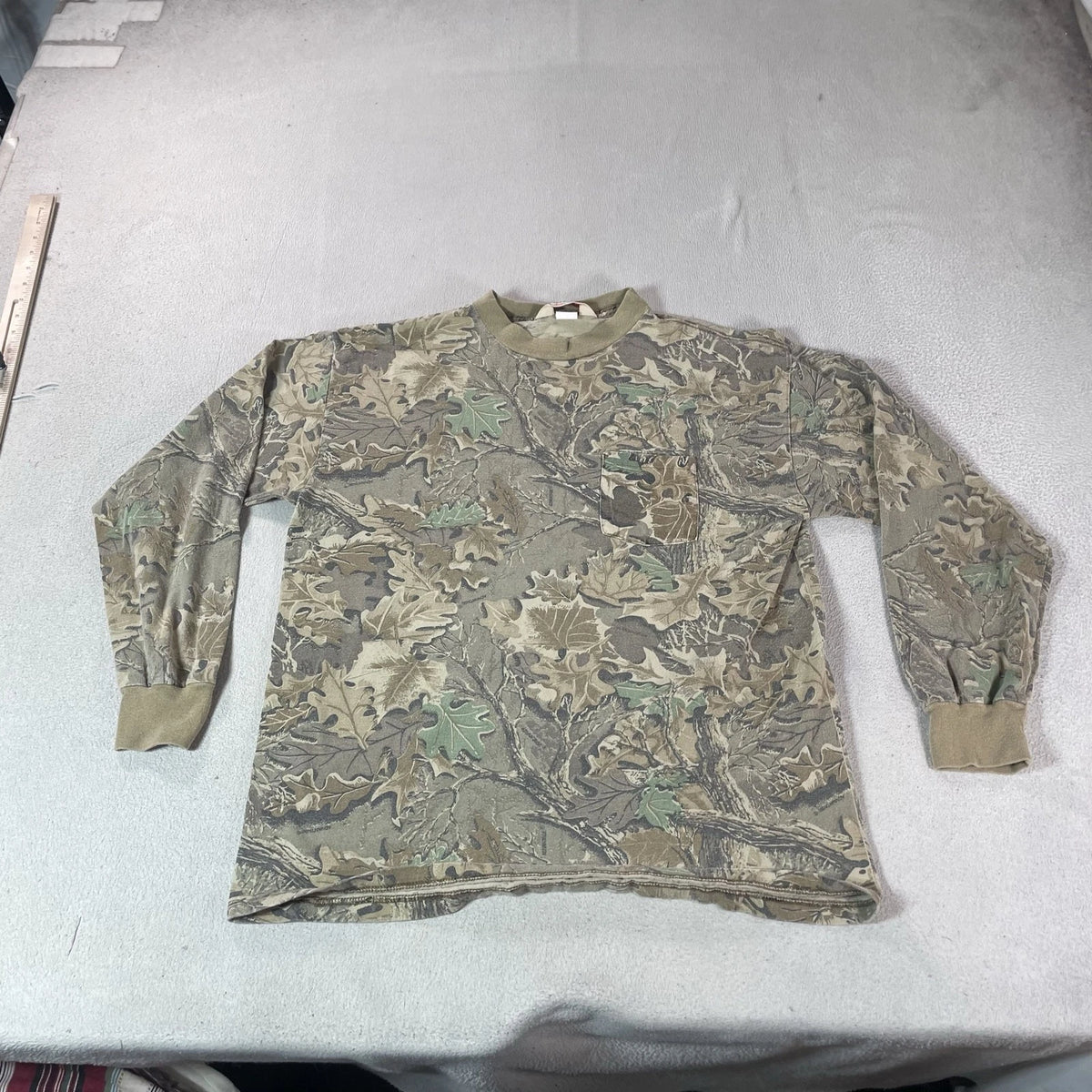 Vintage Red Head Shirt Mens XL Brown Camo Advantage Pocket Tee USA Hunting Top