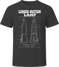 Liquid Motion Lamp Patent Blueprint Retro 60s 70s Groovy Decor Gift T Shirt
