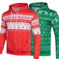 Ugly Christmas Zipper 3D Hoodie Xmas Long Sleeve HS1570