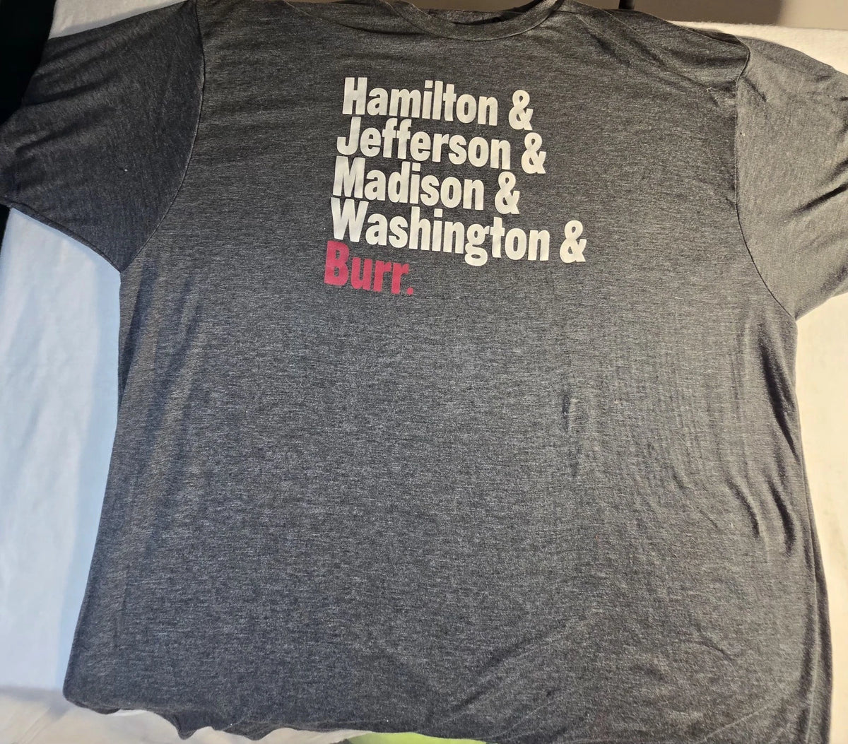 Hamilton Founding Fathers Unisex Tshirt SIZE XXL Creative Goods