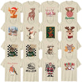 Cute Christmas Adult T-Shirt Reindeer Festive Christmas Gift