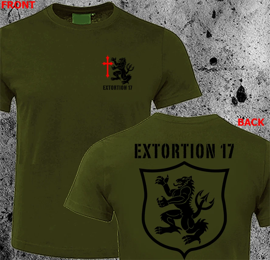 NEW Navy SEALS EXTORTION 17 Gold Squadron NSWDG T-SHIRT HQ Design