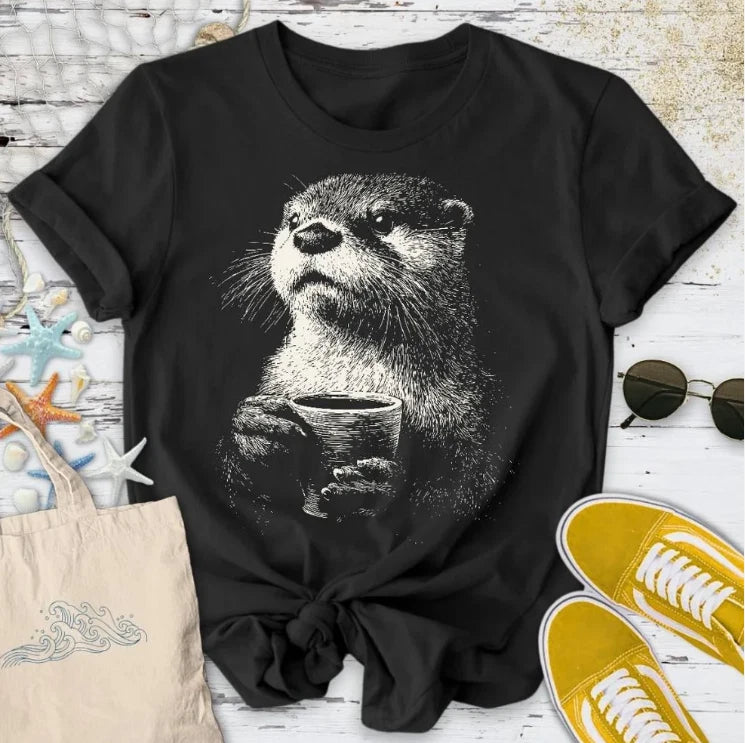 Coffee Otter T shirt