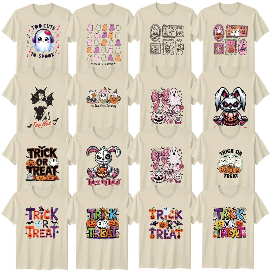 Cute Halloween Adult T-Shirt Spooky Novelty Party Halloween Gift