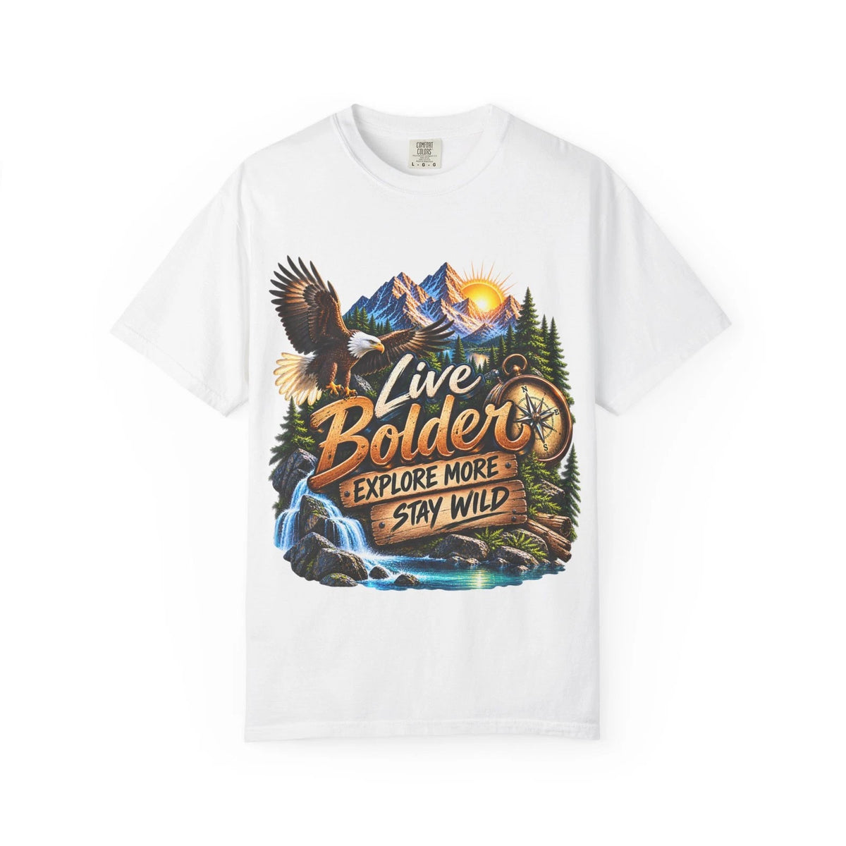 Adventure T-Shirt — "Live Bolder: Explore More, Stay Wild" Graphic Tee