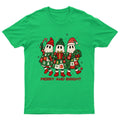 Merry And Bright Christmas T-Shirt Unisex Retro Seasonal Funny Xmas Santa -l
