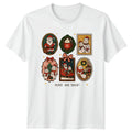 Merry And Bright Christmas Holiday Graphic Tee Men Women Unisex Top
