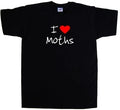 I Love Heart Moths T-Shirt