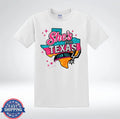 She’s From Texas I Can Tell Glitter Cowgirl Western Graphic T-Shirt