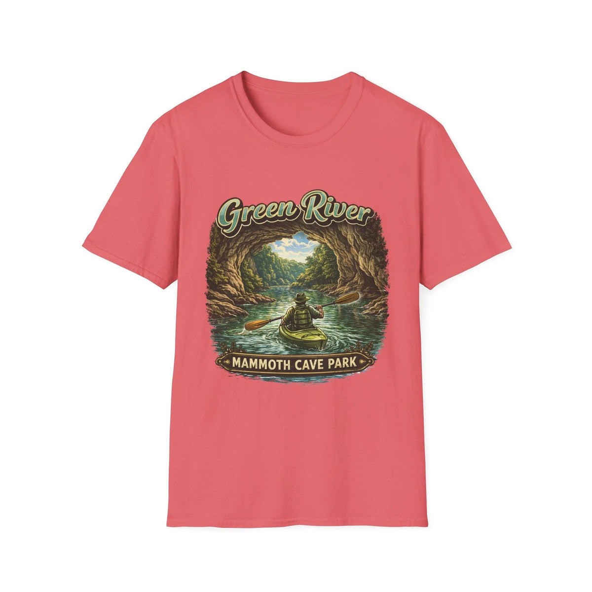 Green River Mammoth Cave Park T-Shirt — Kayak Cave Vintage Travel Tee