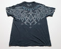 Vintage Affliction Live Fast Gothic Graphic Distressed Tee Made in USA Size L