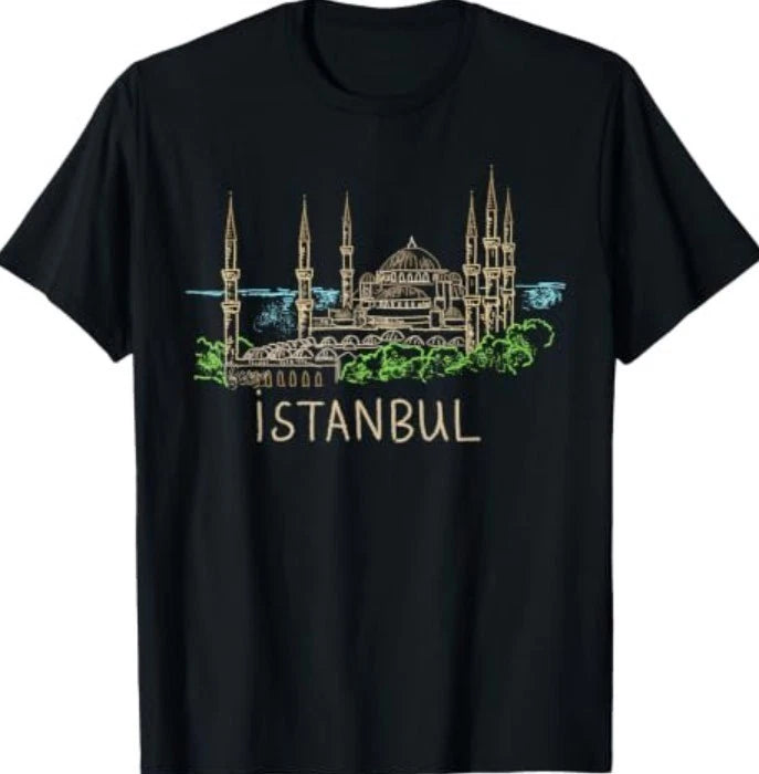 Istanbul Turkey Travel Souvenir Historic City Landmark Gift T-Shirt