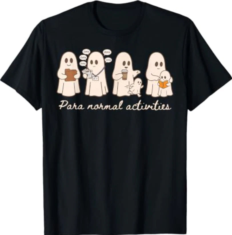para Normal Activities SPED Teachers Ghost Fall Halloween T-Shirt