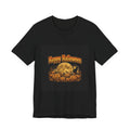 Happy Halloween T-Shirt Retro 70s Vintage Pumpkin Patch Black Cat Tee