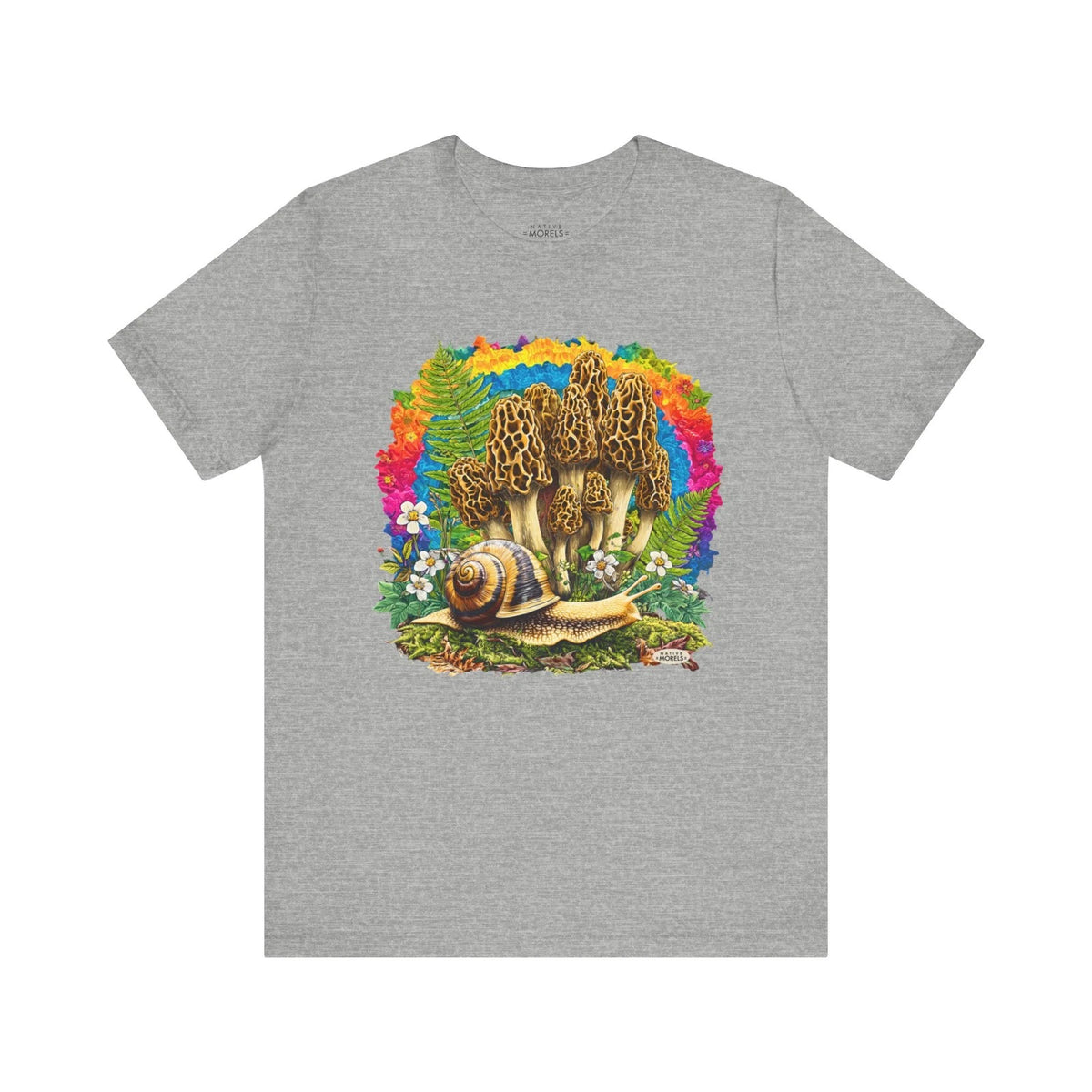 Snail Morel Mushroom T-Shirt Groovy Forest – Native Morels