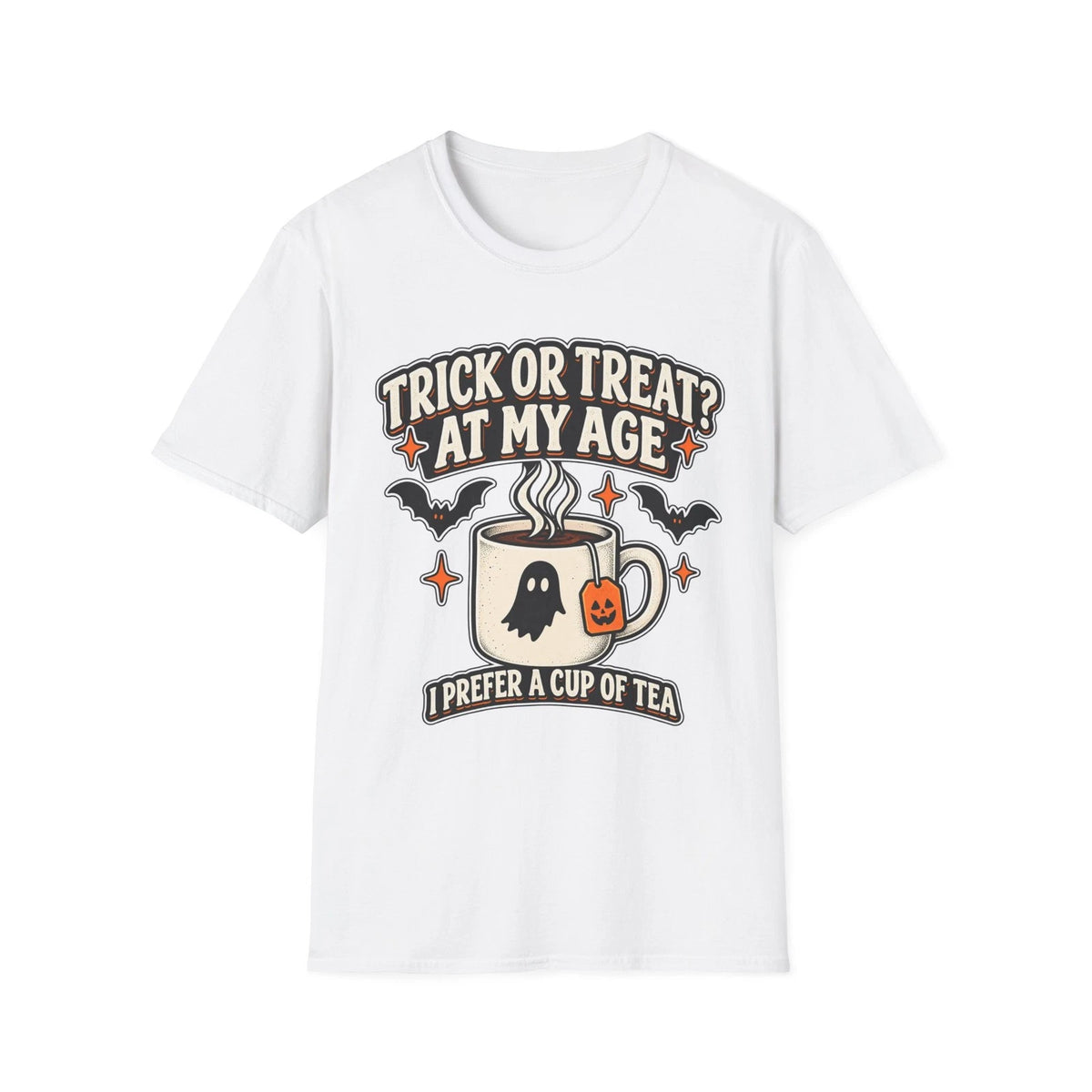 Trick Or Treat At My Age Halloween T Shirt Funny Tea Lover Retro Tee