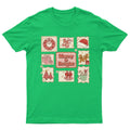 Merry And Bright Christmas T-Shirt Unisex Retro Seasonal Funny Xmas Santa -o