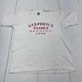 Vintage Fruit Of The Loom Stephens Family Reunion 1996 White T Shirt Mens XL