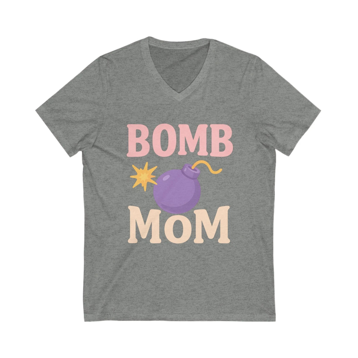 Bomb Mom Tee, Fun Mother's Day Shirt, Casual Gift for Moms, Birthday Top, Trendy