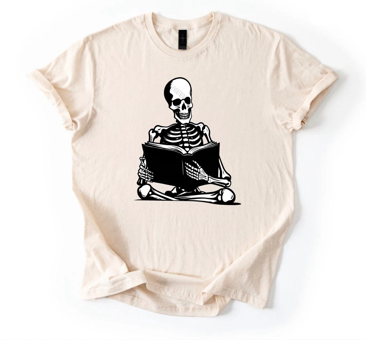 Spooky Reading Skeleton Book Halloween Unisex T-Shirt