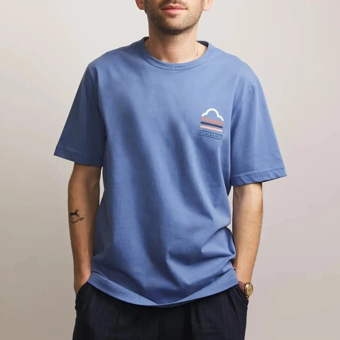 SealSkinz Men's Blue Narford Cotton T-Shirt BNWT