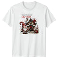 Stay Merry And Bright Christmas Gnome Cottage Holidays Mens T-Shirt Womens