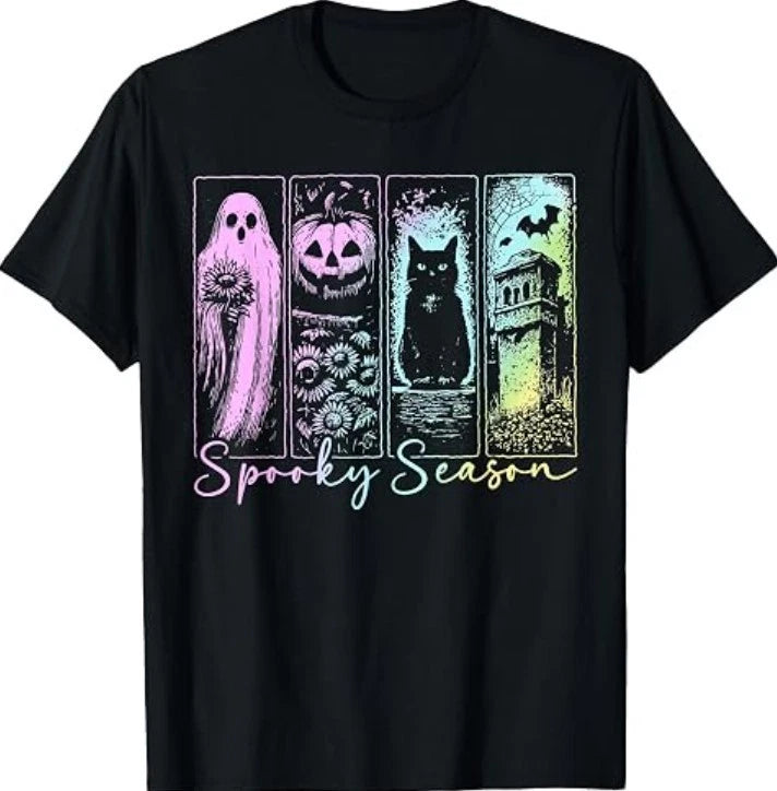 Vintage Halloween Horror Spooky Season T-Shirt